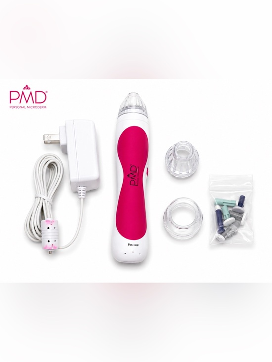 PMD Personal Microderm Other - PMD Personal Microderm Classic Skincare Device White Pink with Discs and Adapter